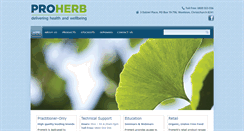 Desktop Screenshot of proherb.co.nz